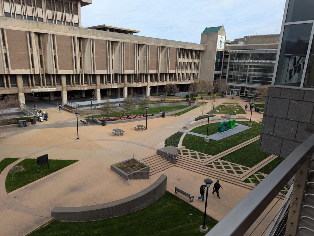 image of university courtyard