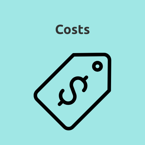 Icon with word costs
